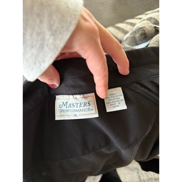 Men’s XL Black Zip Up Master’s Golf Jacket - Picture 6 of 6